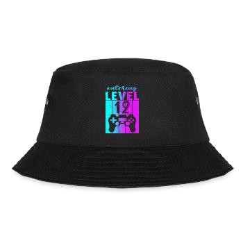 Level 12 Gaming Controller 12th Birthday - Bucket Hat - black - Front - Lela (165cm)