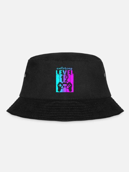 Level 12 Gaming Controller 12. Geburtstag - Bucket Hat - Schwarz