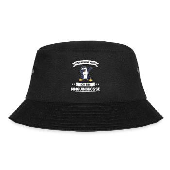 Pinguin Vogel Penguin Fan Geschenk - Bucket Hat - Schwarz - Vorne - Lela (165cm)