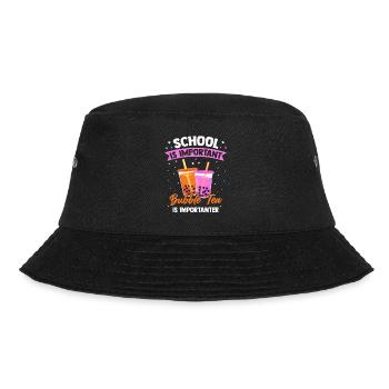 Bubble Tea Bubble Tea Geschenk - Bucket Hat - Schwarz - Vorne - Lela (165cm)