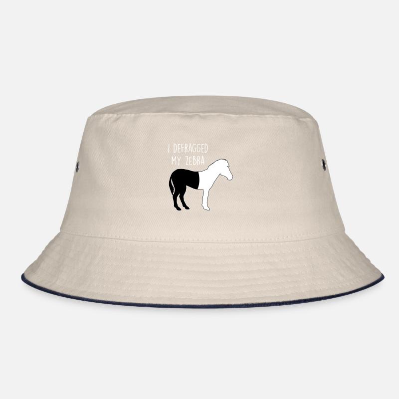 I defragged my Zebra Coder Informatiker Hacker Bucket Hat