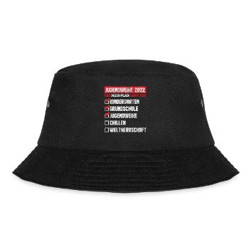 Jugendweihe 2022 Liste Check Geschenkideen - Bucket Hat - Schwarz - Vorne - Lela (165cm)