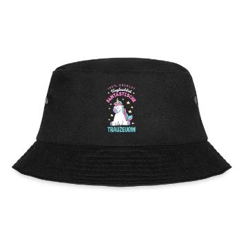 100% Unglaublich Fantastische Trauzeugin Einhorn - Bucket Hat - Schwarz - Vorne - Lela (165cm)