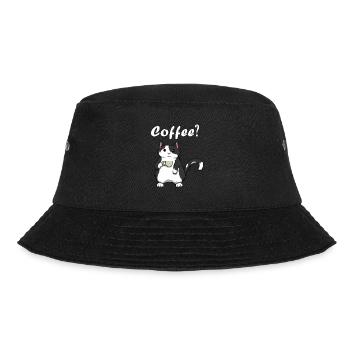 Cute Cat Coffee Monday Office Lazy - Bob - noir - Devant - Lela (165cm)