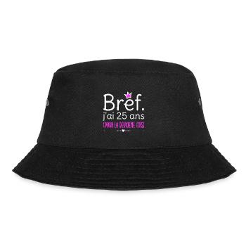 Cadeau d'anniversaire femme 50 ans - Bob - noir - Devant - Lela (165cm)