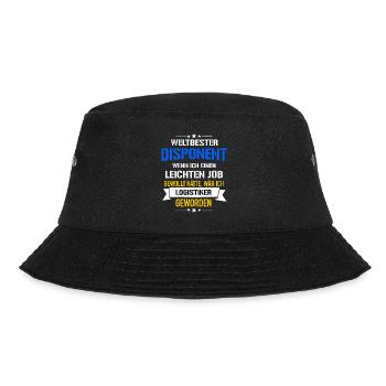 Lustiger Spruch Weltbester Disponent Logistiker - Bucket Hat - Schwarz - Vorne - Lela (165cm)