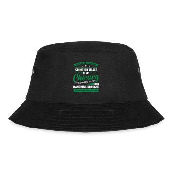 Natürlich Spreche Ich Mit Mir Selbst ich Bin Chiru - Bucket Hat - Schwarz - Vorne - Lela (165cm)