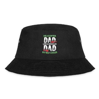 Helicopter Pilot Aviation Helicopter Dad - Bucket Hat - black - Front - Lela (165cm)