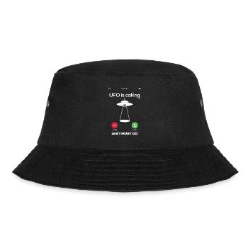 Alien Ufo Außerirdisch Aliens Area Geheim Geschenk - Bucket Hat - Schwarz - Vorne - Lela (165cm)