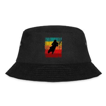 Supermoto / Supermotard / Supermoto Wheelie - Bucket Hat - Schwarz - Vorne - Lela (165cm)