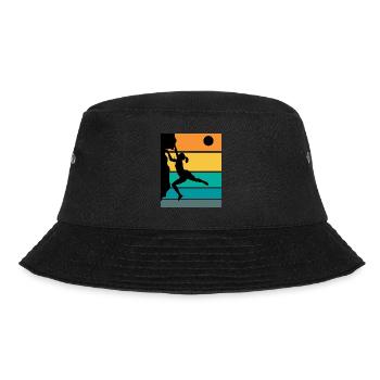 Frauen Kletter Boulder Klettersport Felsklettern - Bucket Hat - Schwarz - Vorne - Lela (165cm)