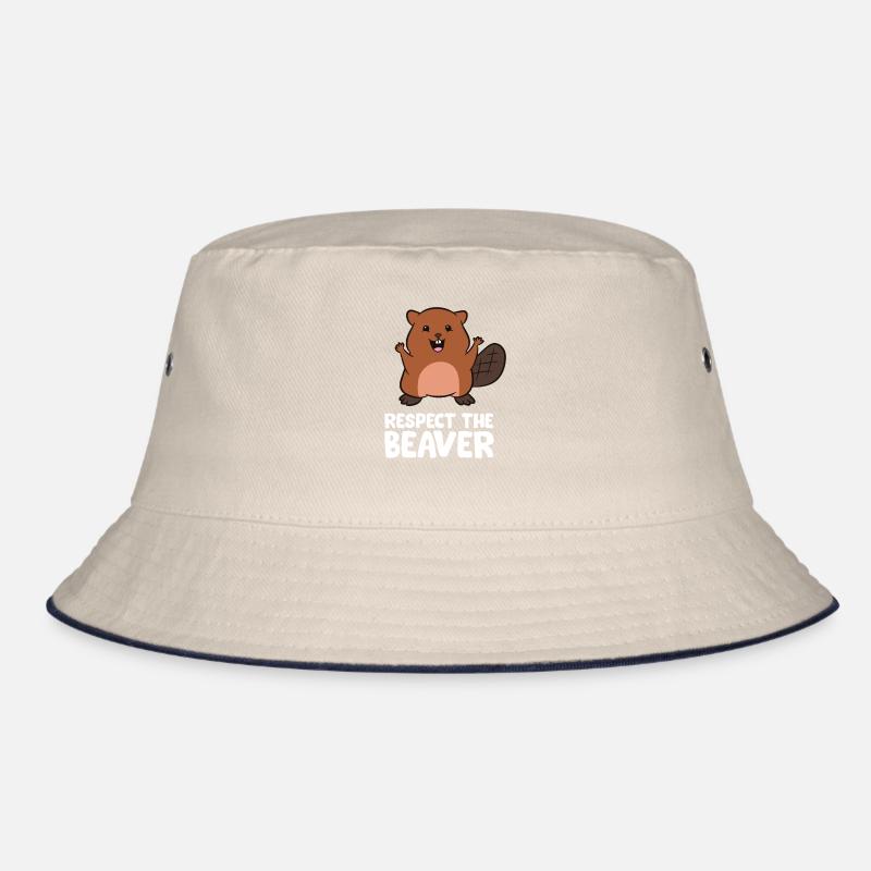 Respektieren Sie den Biber Lustiger Biber Bucket Hat