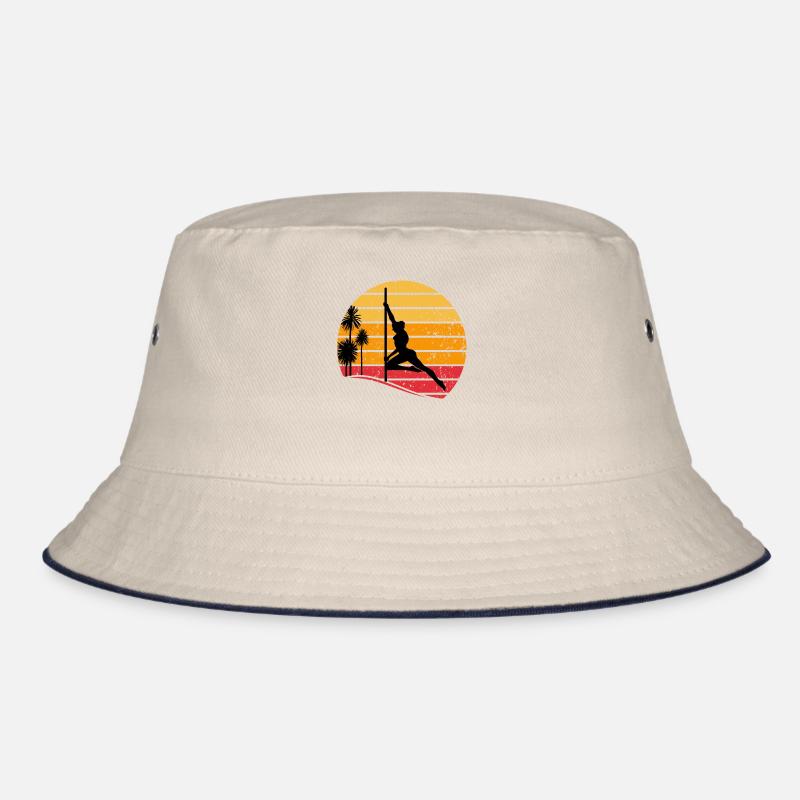Pole Dancing - Sunset Pole Dance Silhouette Bucket Hat