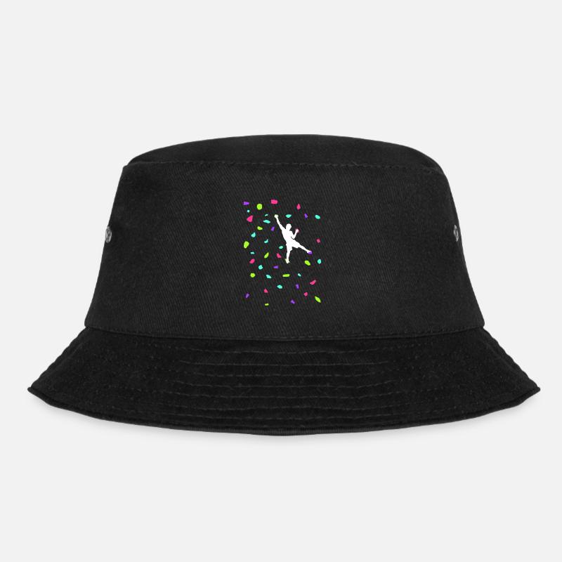 Klettergriffe Klettern Bouldern Boulderhalle - Bucket Hat - Schwarz