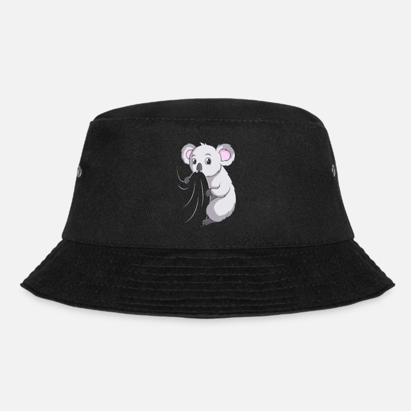 Koala Liebhaber Koalabär Mädchen Kinder - Bucket Hat - Schwarz