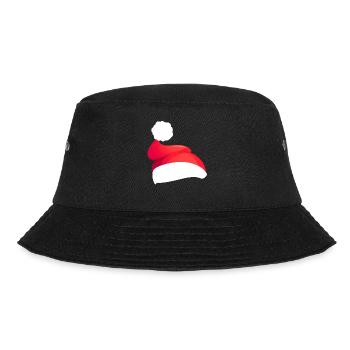 Rote weihnachtsmannmützen - Bucket Hat - Schwarz - Vorne - Lela (165cm)