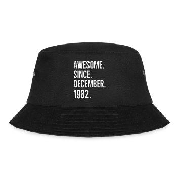 Awesome Since December 1982 - Bucket Hat - black - Front - Lela (165cm)