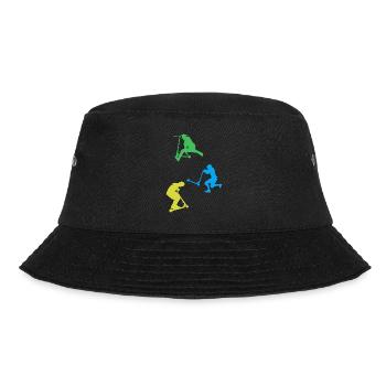 Scooter Fahrer Freestyle Scooter Stuntscooter - Bucket Hat - Schwarz - Vorne - Lela (165cm)