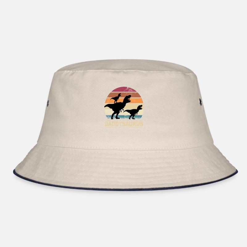 Daddysaurus Dinosaurier Kinder Dino Geschenkidee Bucket Hat