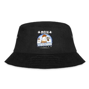 MÖWE MOIN STRALSUND - Bucket Hat - Schwarz - Vorne - Lela (165cm)