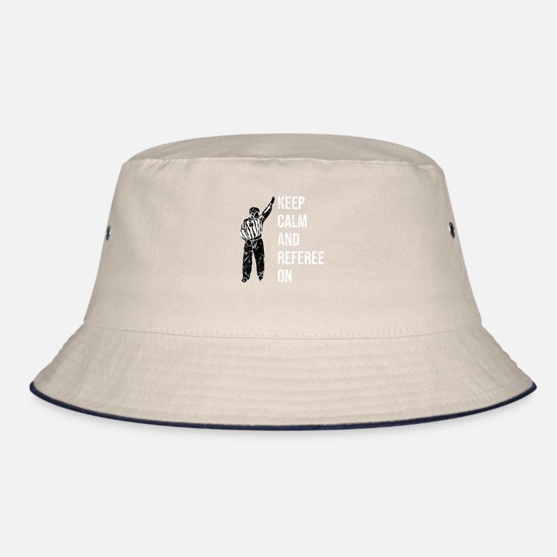 Keep Calm And Referee On Eishockey Schiedsrichter Bucket Hat