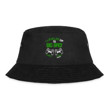 I Leveled up to Big Bro - Gaming Video Gamer - Bucket Hat - Schwarz - Vorne - Lela (165cm)
