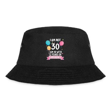 30 years old 30 year old 30 year old 30th birthday - Bucket Hat - black - Front - Lela (165cm)