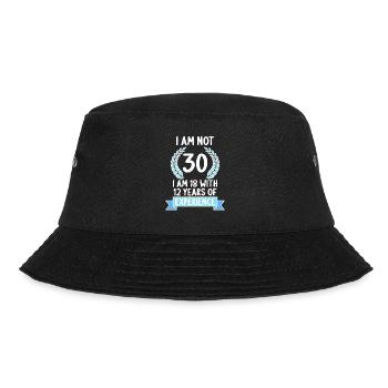 30 years old 30 year old 30 year old 30th birthday - Bucket Hat - black - Front - Lela (165cm)