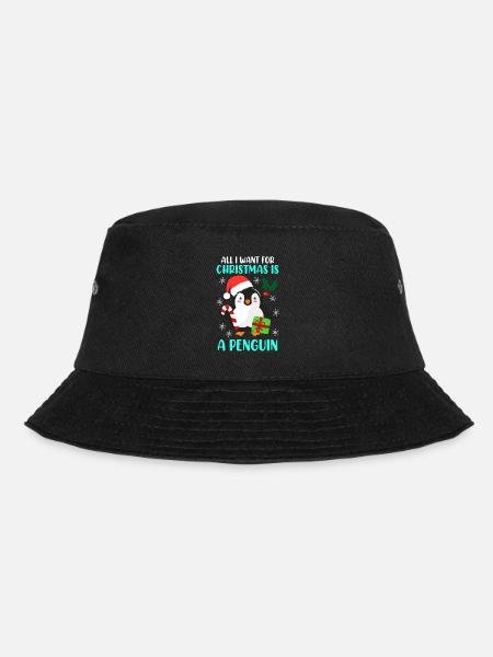 Weihnachtswunsch Pinguin Weihnachten - Bucket Hat - Schwarz
