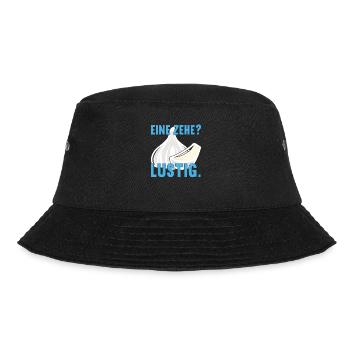 Eine Zehe? Lustig Knoblauch Essen Gewürze Stinken - Bucket Hat - Schwarz - Vorne - Lela (165cm)