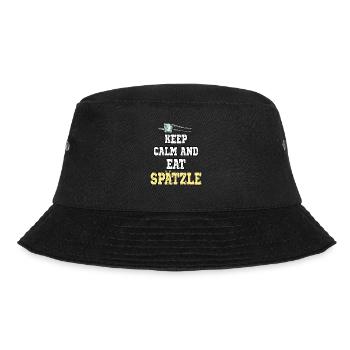 Keep Calm And Eat Spätzle für Schwabe - Bucket Hat - Schwarz - Vorne - Lela (165cm)