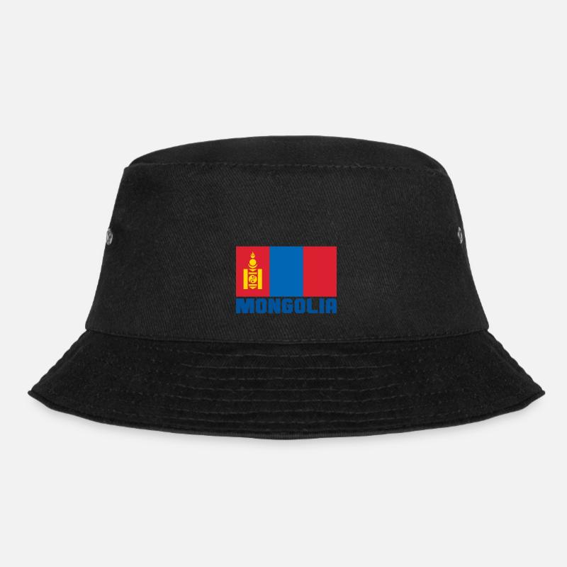 Mongolei - Bucket Hat - Schwarz