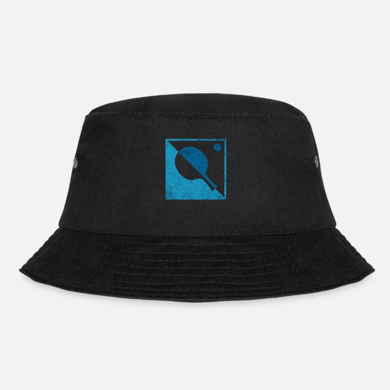 Tischtennis Retro - Bucket Hat - Schwarz