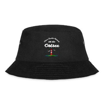Ostsee-Meine Zweite Heimat ist die Ostsee - Bucket Hat - Schwarz - Vorne - Lela (165cm)