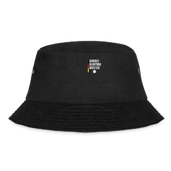 Bundes Bierpong Meister | Bier Trinker Alkohol - Bucket Hat - Schwarz - Vorne - Lela (165cm)