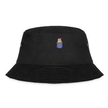 Degu Chest Pocket Nagetier Strauchratte - Bucket Hat - Schwarz - Vorne - Lela (165cm)