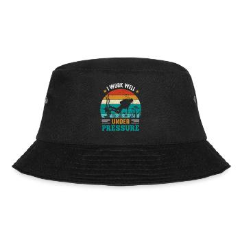 I Work Well Under Pressure Scuba Diving - Bucket Hat - black - Front - Lela (165cm)