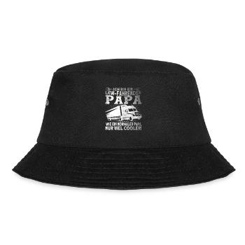 LKW Fahrender Papa LKW-Fahrer Fernfahrer Geschenk - Bucket Hat - Schwarz - Vorne - Lela (165cm)