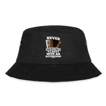 Opa spielt Akkordeon - Bucket Hat - Schwarz - Vorne - Lela (165cm)