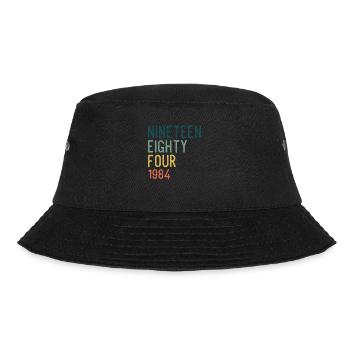 Vintage 1984 84 Birthday Retro Vintage Gift - Bucket Hat - black - Front - Lela (165cm)