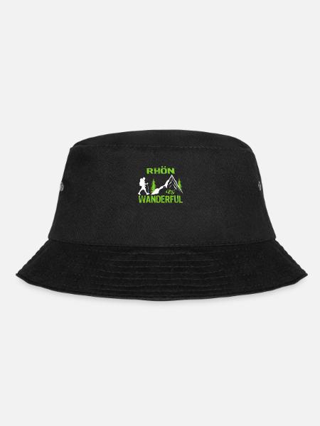 Rhön Wandern Wanderung Wanderful Design - Bucket Hat - Schwarz