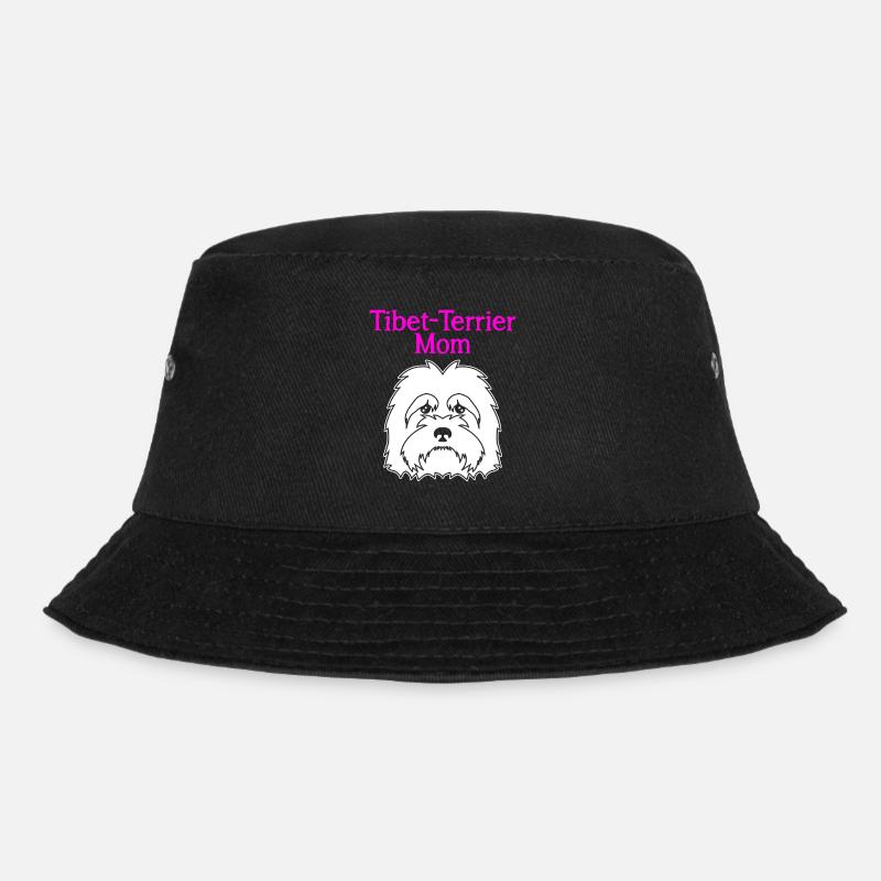 Tibet Terrier Mom Mama Tibet-Terrier - Bucket Hat - Schwarz