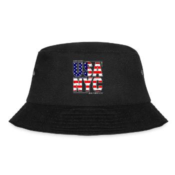 USA NYC New York City Drapeau américain J’aime NY - Bob - noir - Devant - Lela (165cm)