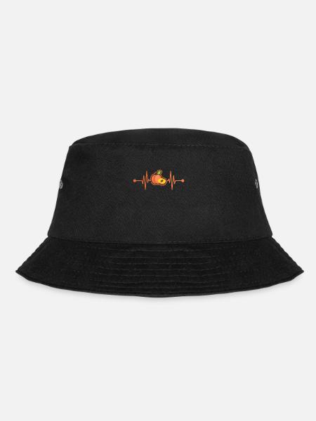 Pfirsich - Bucket Hat - Schwarz