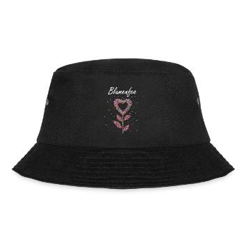 Blumenfee Floristin Floristik Blumen Geschenk - Bucket Hat - Schwarz - Vorne - Lela (165cm)