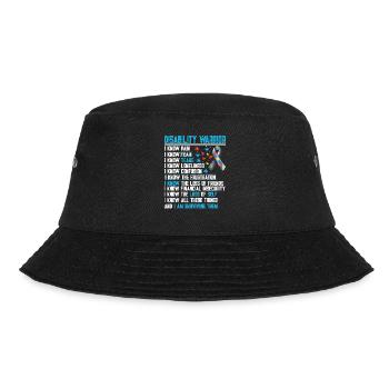 DISABILITY WARRIOR - Bucket Hat - black - Front - Lela (165cm)