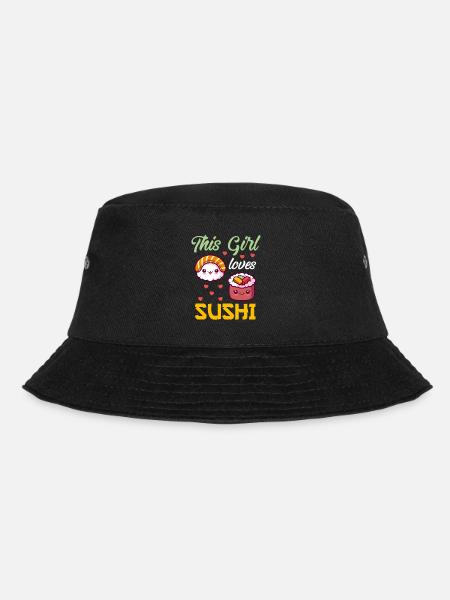 This Girl loves Sushi Sushi Love - Bucket Hat - Schwarz