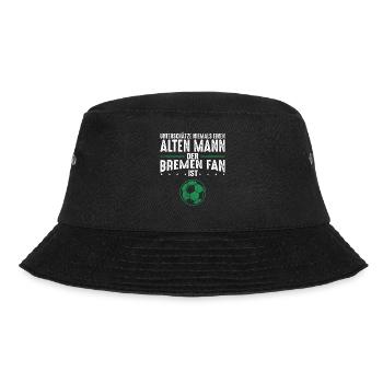 Bremen Fan Fußballfan Fanclub Männer Geschenk - Bucket Hat - Schwarz - Vorne - Lela (165cm)