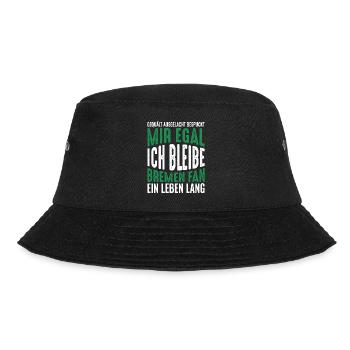 Bremen Fan Fußball Bremen-Fan Geschenkidee - Bucket Hat - Schwarz - Vorne - Lela (165cm)