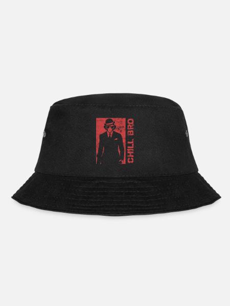 Cooler Affe Gorilla - Chill Bro Geschenk - Bucket Hat - Schwarz